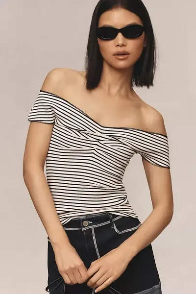 Maeve Off-the-shoulder Top In Black