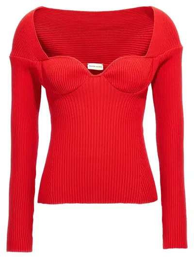 Magda Butrym Knit Top In Red