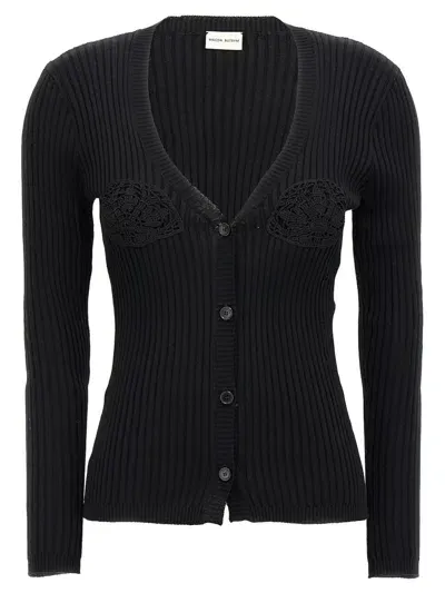 Magda Butrym Black Long Sleeves Cardigan