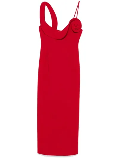 Magda Butrym Stretch-wool Dress In Red