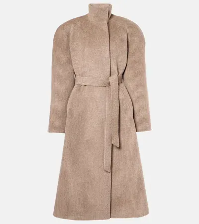 Magda Butrym Wool Coat In Beige