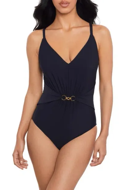 Magicsuit Gianna Chain Link One-piece Swimsuit In Black