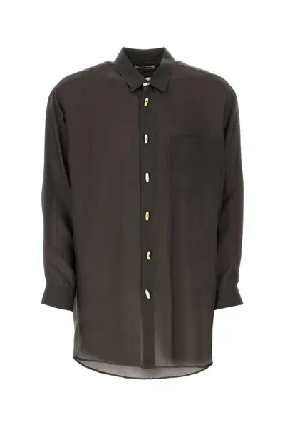 Magliano A Big Chic Long Sleeved Shirt In Brown