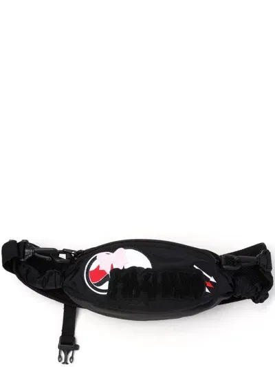 Magliano Candy Cane Belt Bag In Black