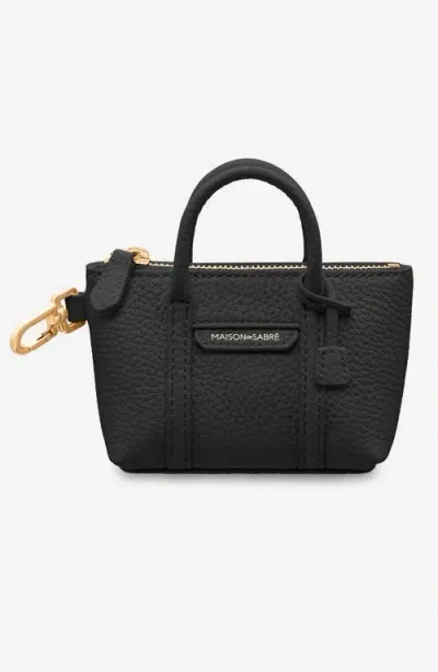 Maison De Sabre Maison De Sabré The Sabremoji Weekender Charm In Black Caviar