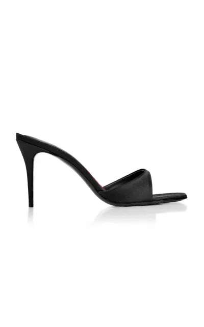 Maison Ernest Lidylle Satin Mules In Black