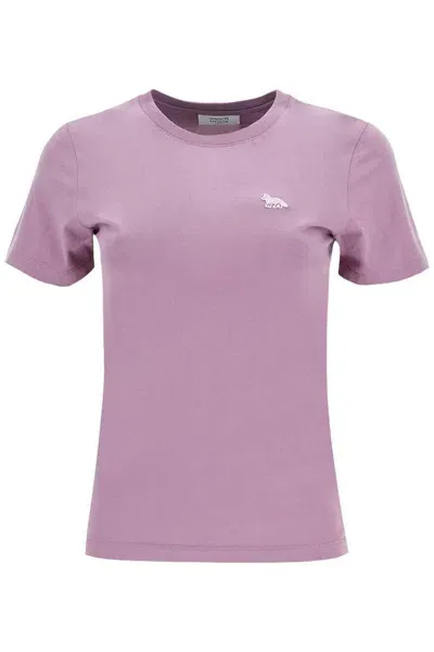 Maison Kitsuné "baby Fox Regular Fit T-shirt In Purple