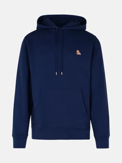 Maison Kitsuné Blue Cotton Sweatshirt