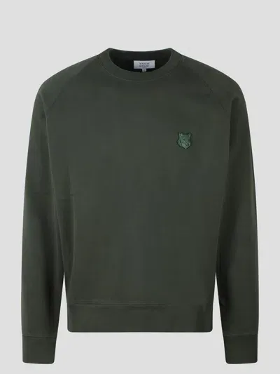 Maison Kitsuné Bold Fox Sweatshirt In Green