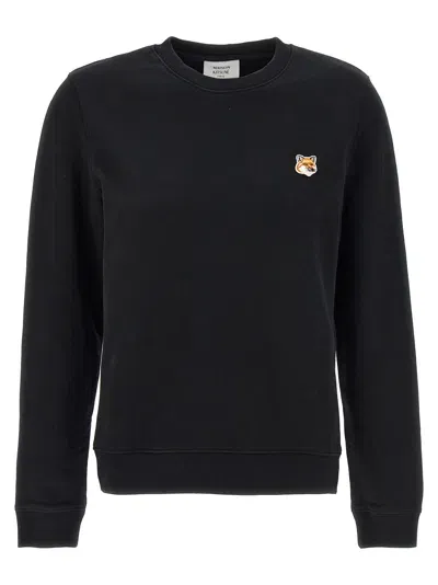 Maison Kitsuné Fox Head Sweatshirt In Black