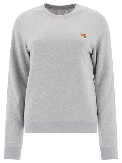 Maison Kitsuné Light Grey Cotton Sweatshirt