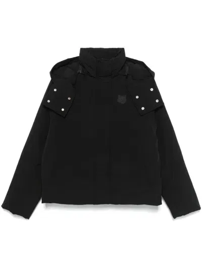 Maison Kitsuné Fox-patch Puffer Jacket In Black