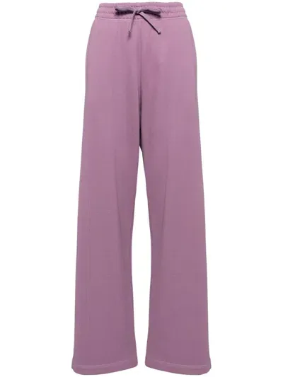 Maison Kitsuné Logo Patch Pants In Purple