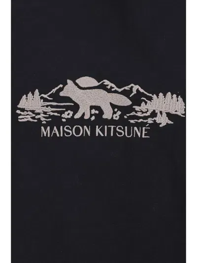 Maison Kitsuné T-shirts And Polos In Black