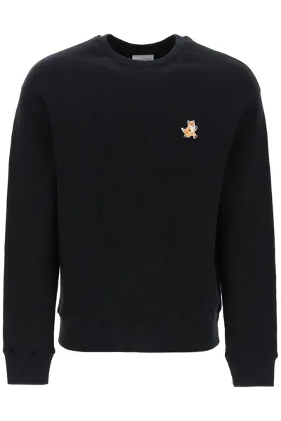 Maison Kitsuné 'speedy Fox Comfort Fit Sweat In Black