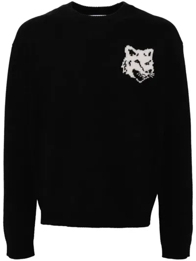 Maison Kitsuné Sweaters In Black