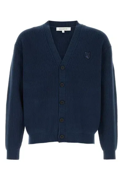 Maison Kitsuné Sweaters In Blue