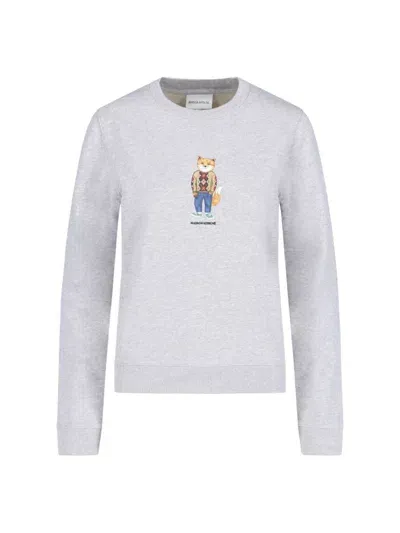 Maison Kitsuné Maison Kitsune' Sweaters In Grey