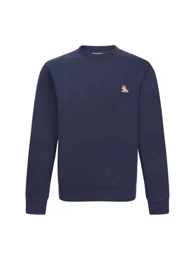 Maison Kitsuné Sweatshirt In Blue