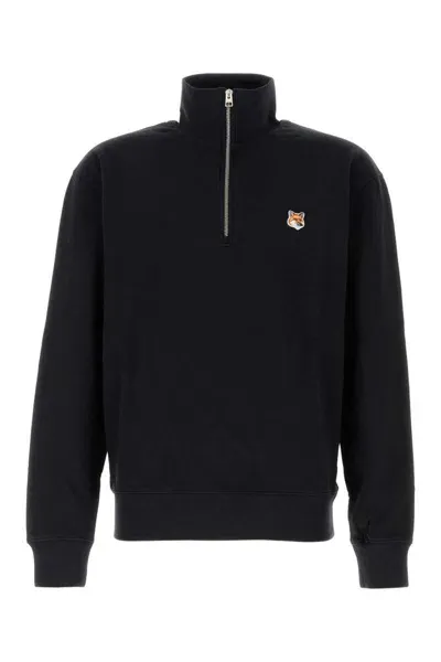 Maison Kitsuné Sweaters In Black