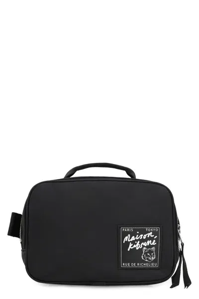 Maison Kitsuné Maison Kitsune The Traveller Fanny Pack In Black