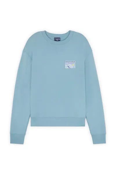 Maison Kitsuné X Vilebrequin Comfort Sweatshirt In Light Blue