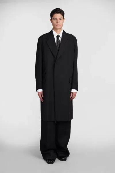 Maison Margiela Coat In Black