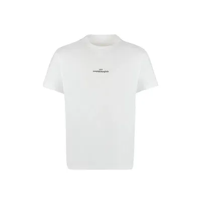 Maison Margiela Cotton Logo T Shirt In White