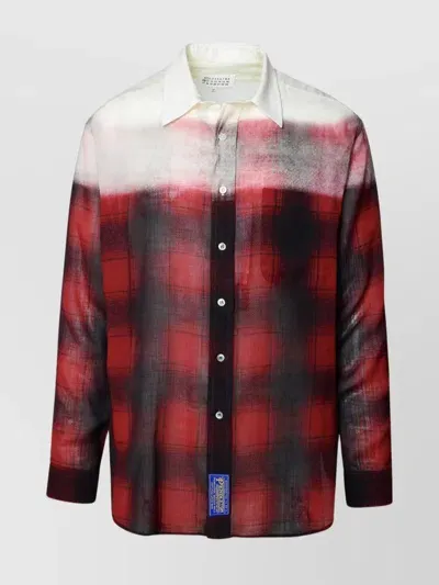 Maison Margiela Pendleton Checked Shirt In Red