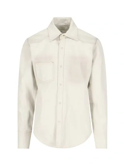 Maison Margiela Denim Shirt In White