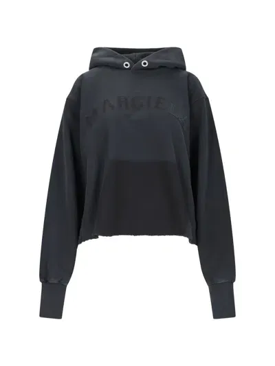 Maison Margiela Hoodie In Black  