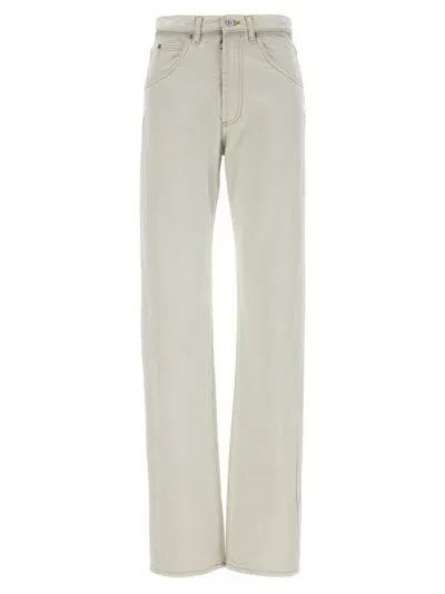 Maison Margiela Jeans Gamba Dritta In White