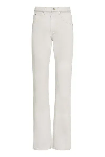 Maison Margiela Memory Of Straight Leg Jeans In Green