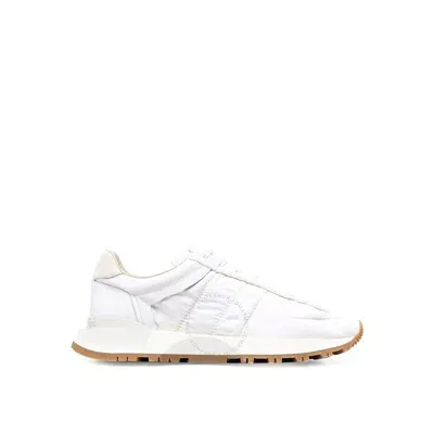 Maison Margiela White Leather And Nylon 50-50 Sneakers