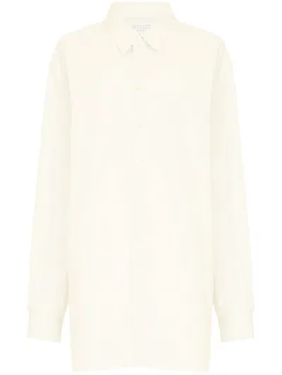 Maison Margiela Oversized Cotton Shirt In Neutral