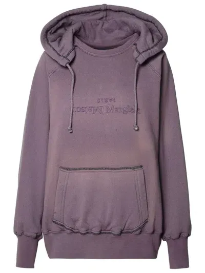 Maison Margiela Purple Cotton Sweatshirt