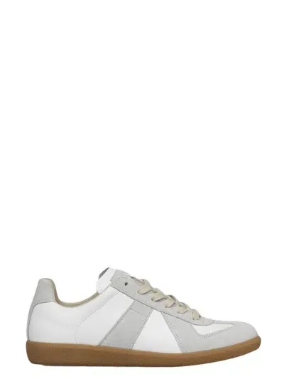 Maison Margiela Leather Replica Sneakers In White