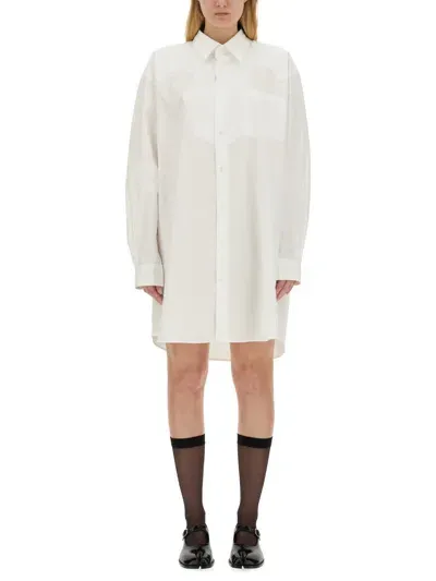 Maison Margiela Shirt Dress In White