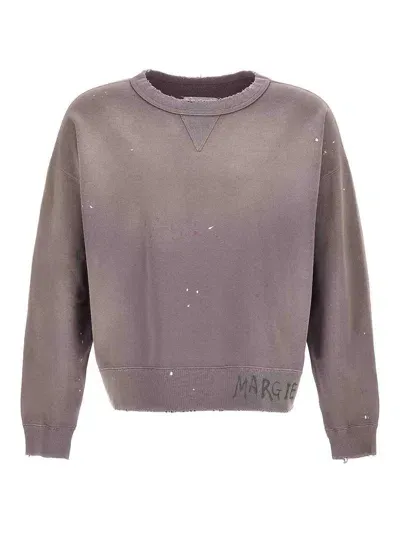 Maison Margiela Sweatshirt In Purple