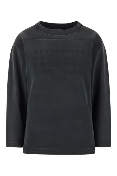 Maison Margiela Black Embroidered Sweatshirt