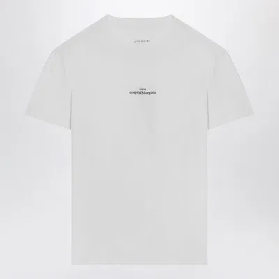 Maison Margiela T-shirt With Reversed Logo In White