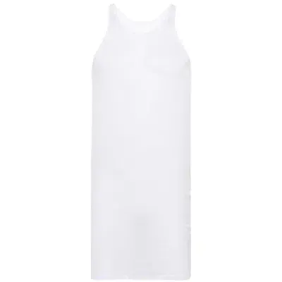 Maison Margiela White Ribbed Tank Top