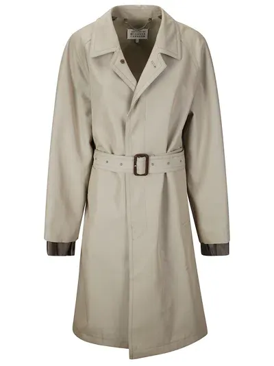 Maison Margiela Trench Coat In Grey