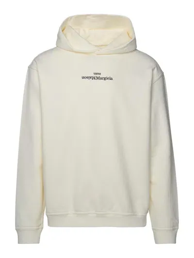 Maison Margiela White Cotton Sweatshirt