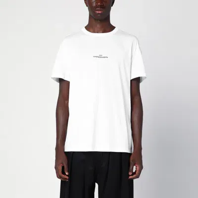 Maison Margiela White T-shirt With Reversed Logo