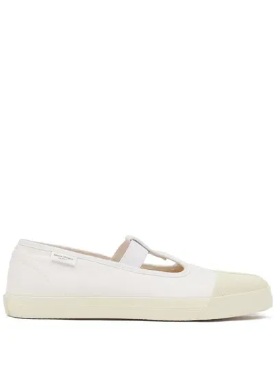 Maison Margiela White Tabi T-bar Ballet Pumps