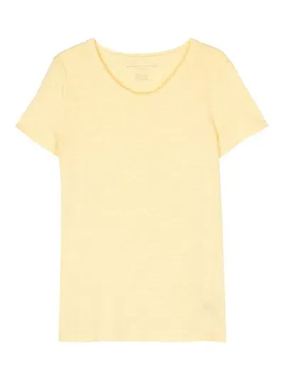 Majestic Short Sleeve Round Neck T-shirt In Orange