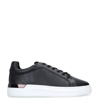 Mallet Leather Grftr Sneakers In Black