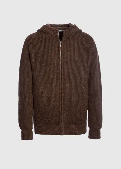 Malo Bomber In Cashmere In Brown