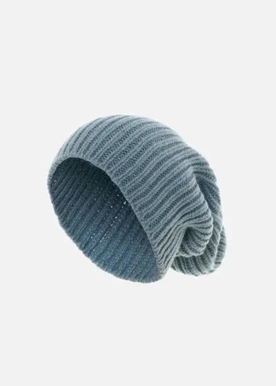 Malo Cappello In Cashmere In Blue